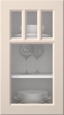 Målad lucka, Pigment, PM40KA, Vanilla Cream (clear glas)