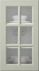 Målad lucka, Pigment, PM40RU, Sage (clear glas)