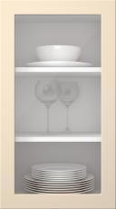 Målad lucka, Petite, PM60LA, Ljus grädde (clear glas)