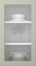 Målad lucka, Petite, PM60LA, Sage (clear glas)