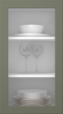 Målad lucka, Petite, PM60LA, Rosemary (clear glas)