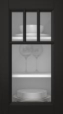Eklucka, Woody, PP25KA, Svart (clear glas)