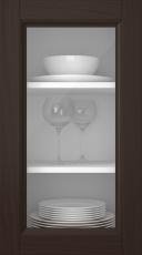 Eklucka, Woody, PP25LA, Mörkbrun (clear glas)