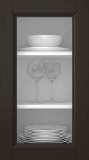 Eklucka, Woody, PP25LA, Mörk choklad (clear glas)