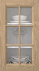 Eklucka, Woody, PP25RU, Ljus ek (clear glas)