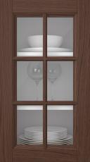 Eklucka, Woody, PP25RU, Pecan (clear glas)