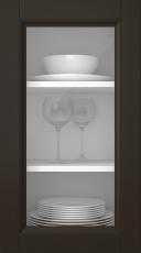 Eklucka, Natural, PP54LA, Mörk choklad (clear glas)