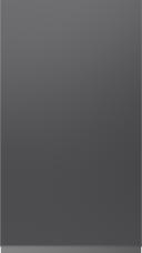 Lackad lucka, Variant, TML874A, Graphite grey, satin (ph41 svart handtag)