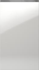 Lackad lucka, Variant, TML874Y, White, highgloss  (ph50 MetalGrey handtag)
