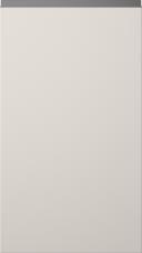 Lackad lucka, Variant, TML874Y, Seashell white, matt (ph41 svart handtag)