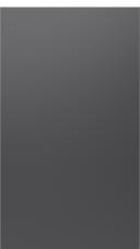 Lackad lucka, Variant, TML874Y, Graphite grey, satin (ph49 vitt handtag)