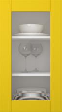 Målad lucka, Stripe, TMU11LA, Gul (clear glas)