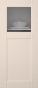 Målad lucka, Simple, TMU13KPOLA, Vanilla Cream (clear glas)