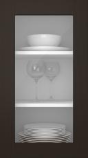 Eklucka, M-Concept, WS21LA, Mörk choklad (clear glas)