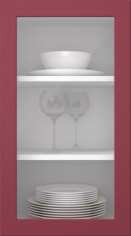 Målad lucka, Petite, PM60LA, Cranberry (clear glas)