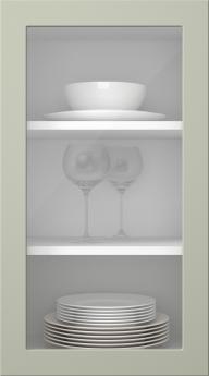 Målad lucka, Petite, PM60LA, Sage (clear glas)