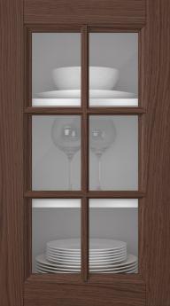 Eklucka, Woody, PP25RU, Pecan (clear glas)