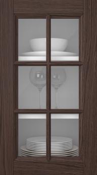 Eklucka, Woody, PP25RU, Pecan (clear glas)