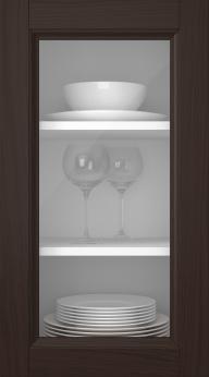 Eklucka, Natural, PP54LA, Mörkbrun (clear glas)