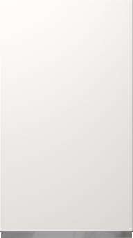 Lackad lucka, Variant, TML874A, White, satin (ph50 MetalGrey handtag)