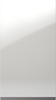 Lackad lucka, Variant, TML874A, White, highgloss (ph41 svart handtag)