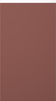 Lackad lucka, Variant, TML874Y, Rusty red, matt (ph49 vitt handtag)