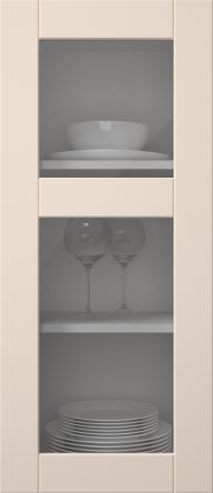 Målad lucka, Simple, TMU13KPOLA2, Vanilla Cream (clear glas)