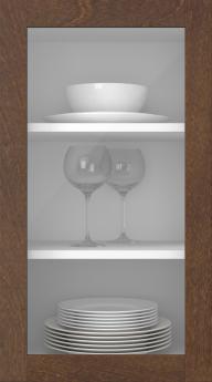 Björklucka, Elegant, TP60LA, Mörkbrun (clear glas)