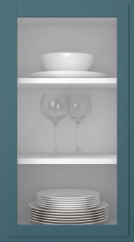 Björklucka, Format, TP68LA, Petrol (clear glas)