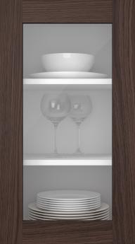 Eklucka, M-Concept, WS21LA, Pecan (clear glas)