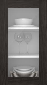 Eklucka, M-Concept, WS21LA, Espresso (clear glas)