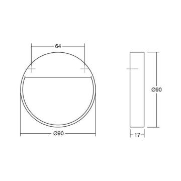 Handtag Bau borstad gul 64mm image 3