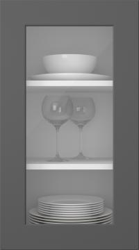 Målad lucka, Motive, PM26LA, Graphite Grey (clear glas)