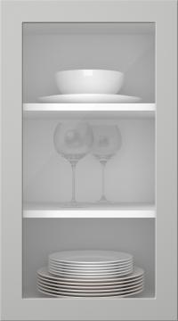 Målad lucka, Petite, PM60LA, Light Grey (clear glas)