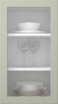 Målad lucka, Petite, PM60LA, Sage (clear glas)