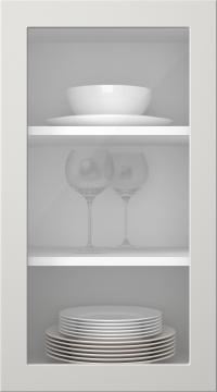 Målad lucka, Petite, PM60LA, Grå (clear glas)