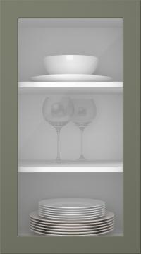 Målad lucka, Petite, PM60LA, Rosemary (clear glas)