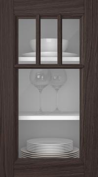 Eklucka, Woody, PP25KA, Pecan (clear glas)