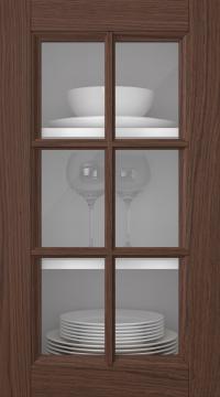 Eklucka, Woody, PP25RU, Pecan (clear glas)