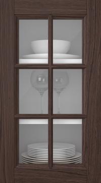 Eklucka, Woody, PP25RU, Pecan (clear glas)