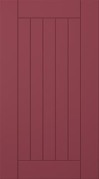 Målad lucka, Stripe, TMU11, Cranberry