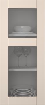 Målad lucka, Simple, TMU13KPOLA2, Vanilla Cream (clear glas)