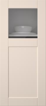 Målad lucka, Simple, TMU13KPOLA, Vanilla Cream (clear glas)