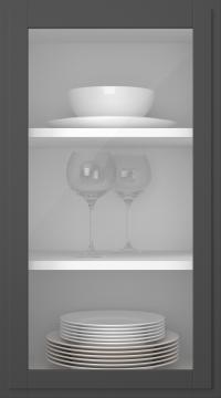 Björklucka, Format, TP68LA, Graphite Grey (clear glas)