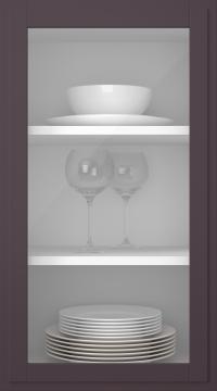 Björklucka, Format, TP68LA, Aubergine (clear glas)