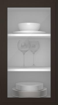 Eklucka, Format, TP68LA, Mörk choklad (clear glas)