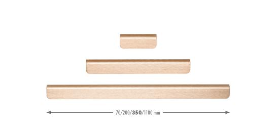 Flapp, borstad mässing