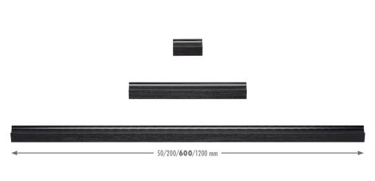 Track A, borstad svart