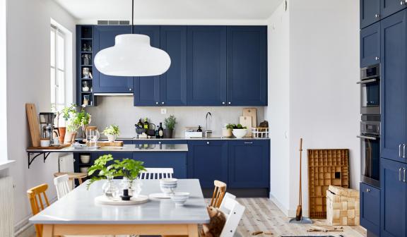 Blått kök från Puustelli Stora Essingen